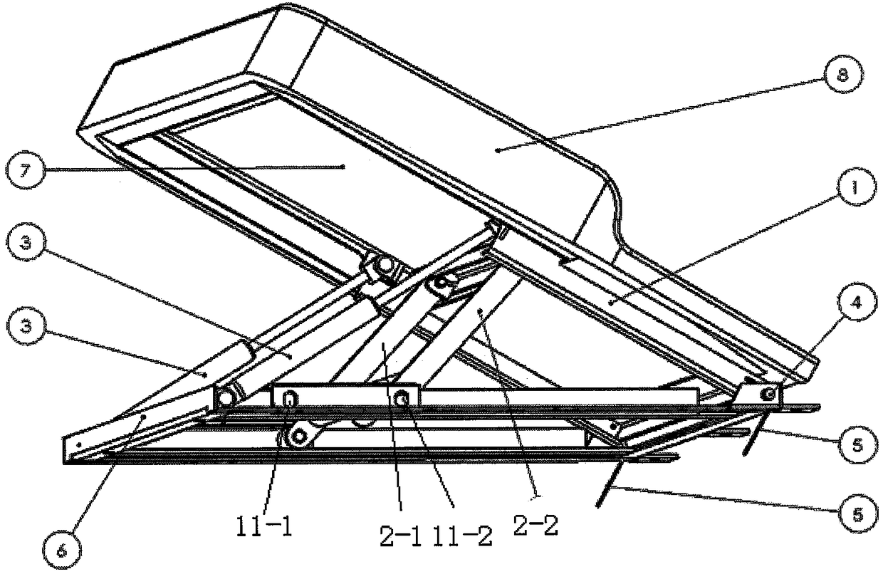 An elevating headrest for a sleeper and a sleeper using the headrest