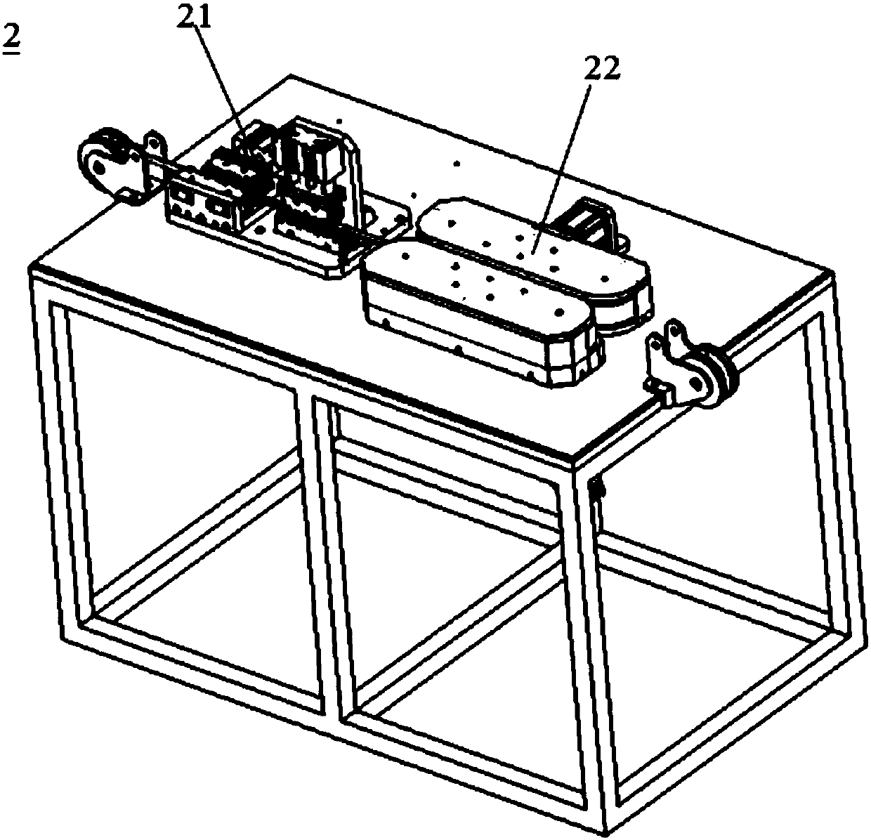 Automatic fixed-length cutting equipment for stainless steel-teflon braided tube