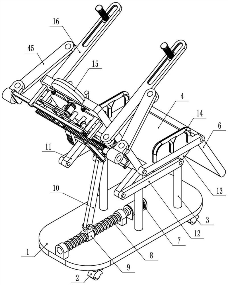 Cardiovascular surgery postoperative auxiliary rehabilitation device