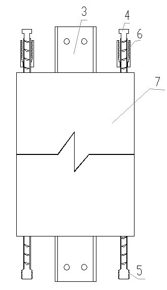 Assembled constructional reinforced concrete structural member