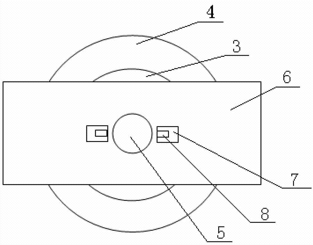 Online testing device for hob blade string abrasion of heading machine