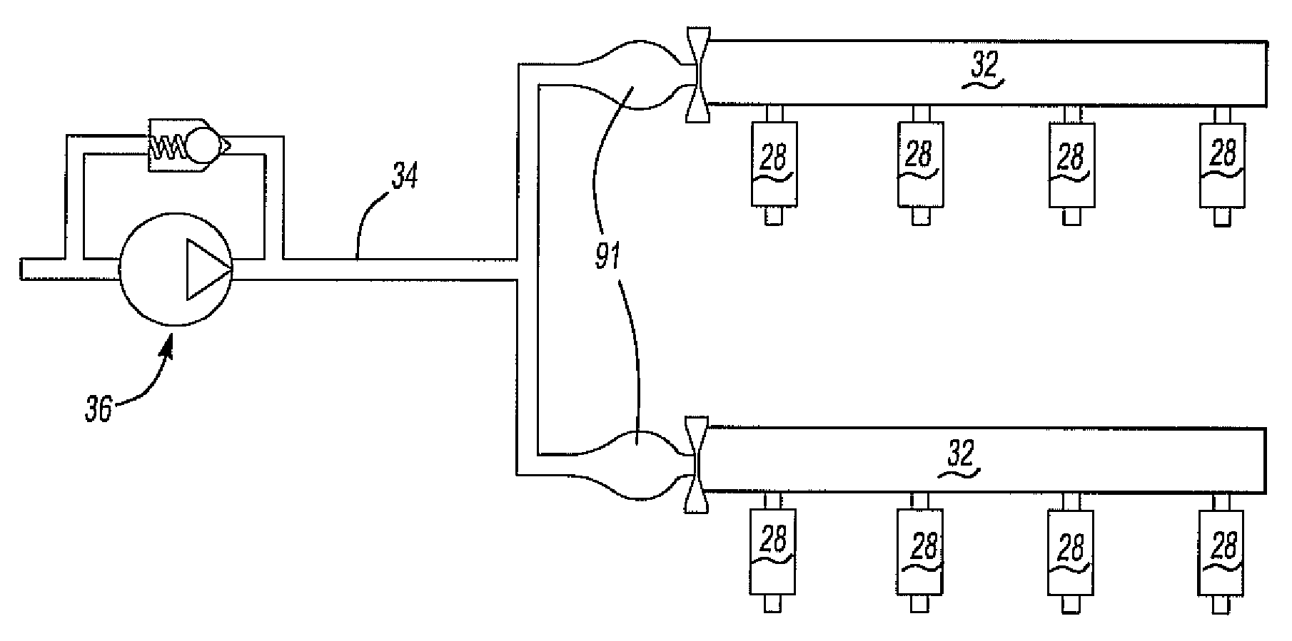 Method and apparatus for attenuating fuel pump noise in a direct injection internal combustion chamber