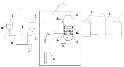 Device for continuously preparing graphene and method for producing graphene