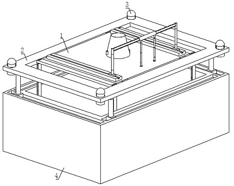 A concrete slump detection device