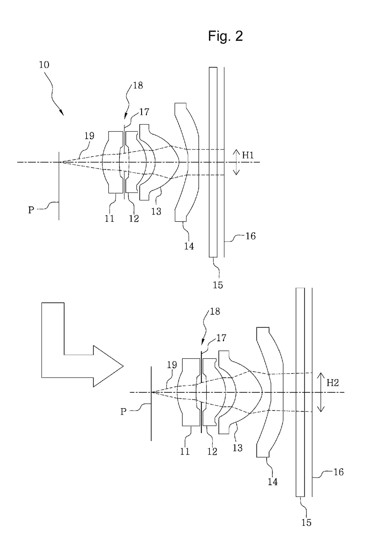 Optical lens system for camera