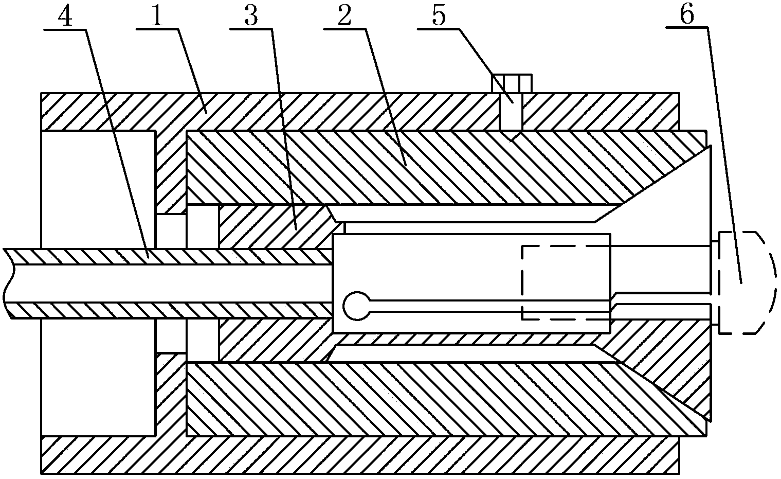 Inward contracting type spring sleeve clamp