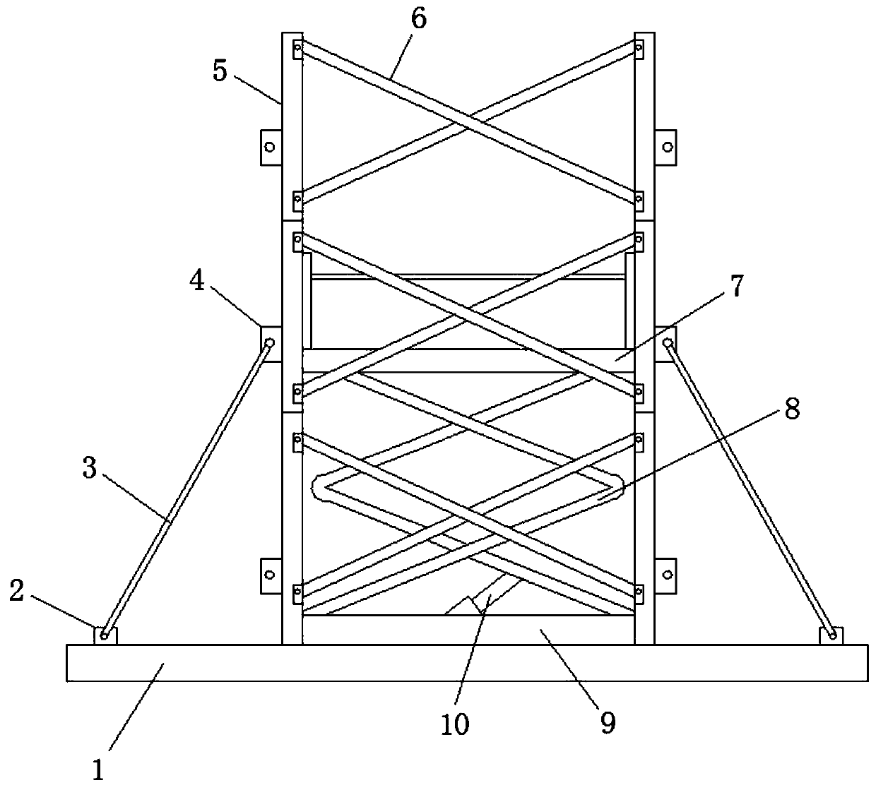 Telescopic building platform