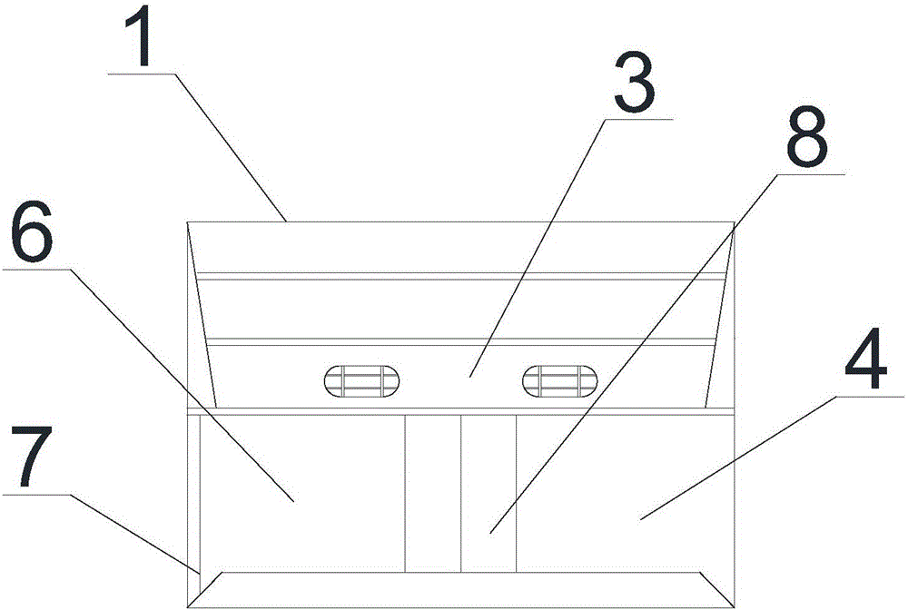 Commercial low-noise adsorption type range hood