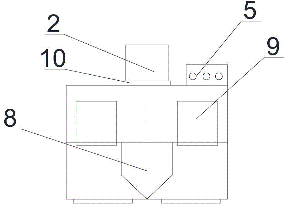 Commercial low-noise adsorption type range hood