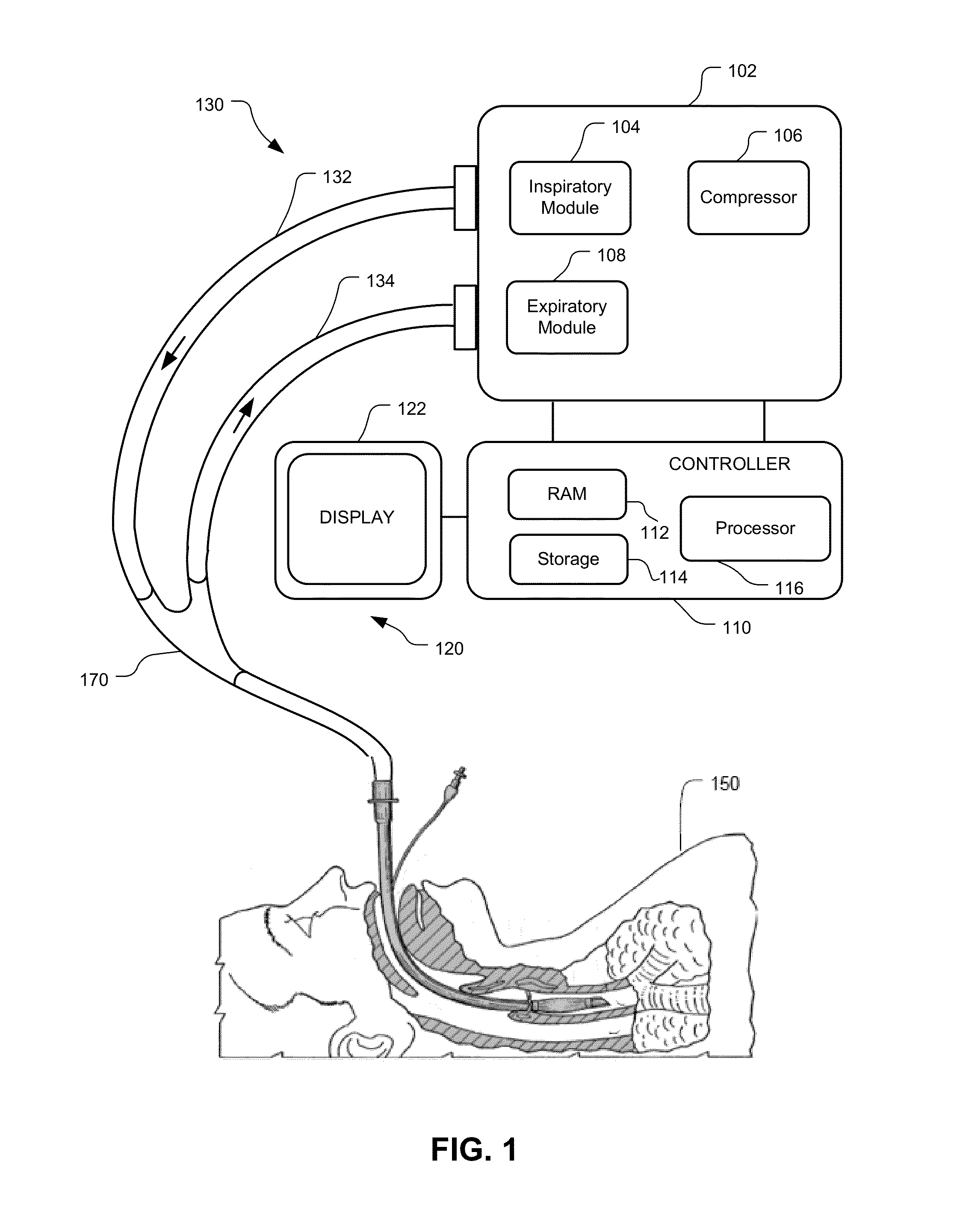 Visual indication of alarms on a ventilator graphical user interface