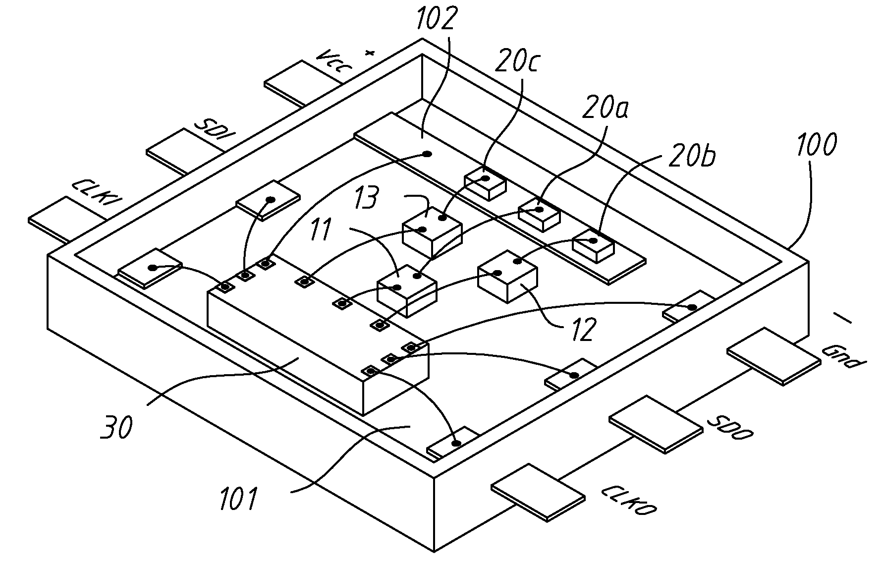 Single full-color LED with driving mechanism