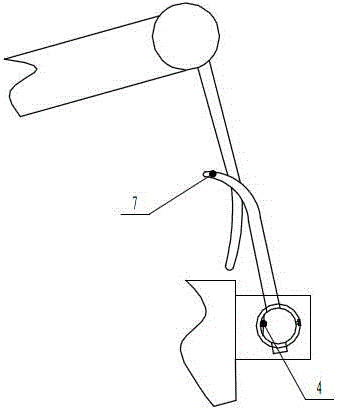 Crochet hook anti-swing structure