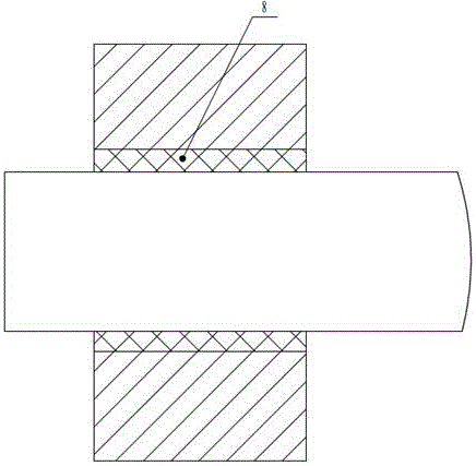 Crochet hook anti-swing structure