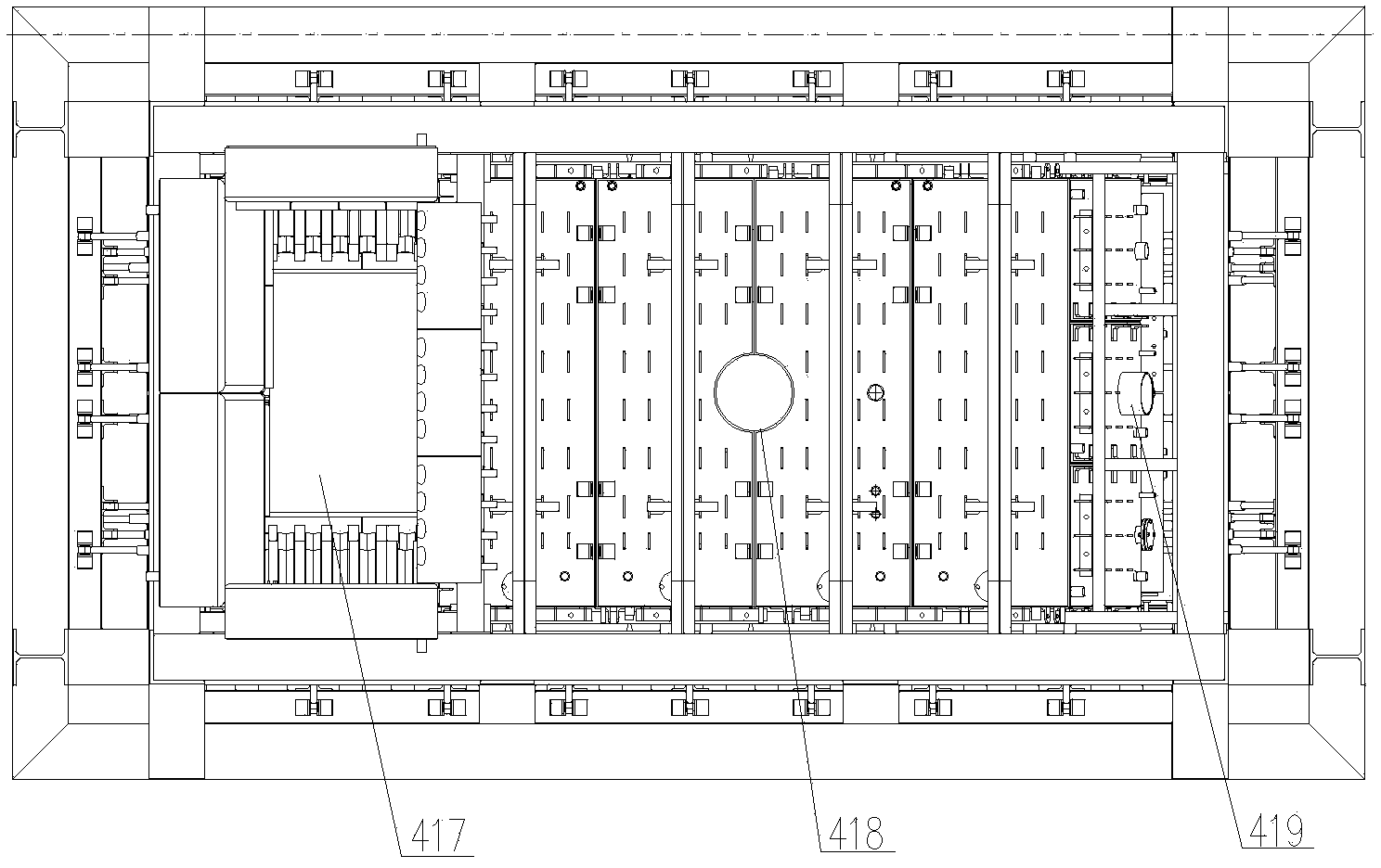 Oxygen-enriched smelting furnace for treating low-grade multi-metal material