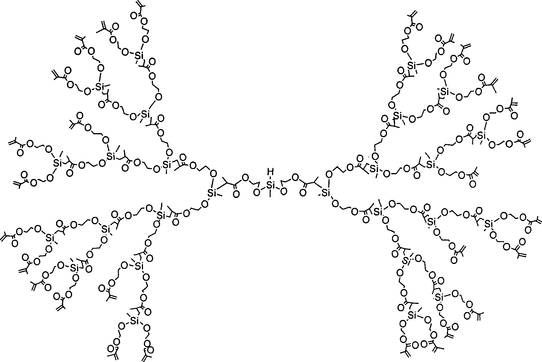 Superbranched poly-siloxane base photoresist