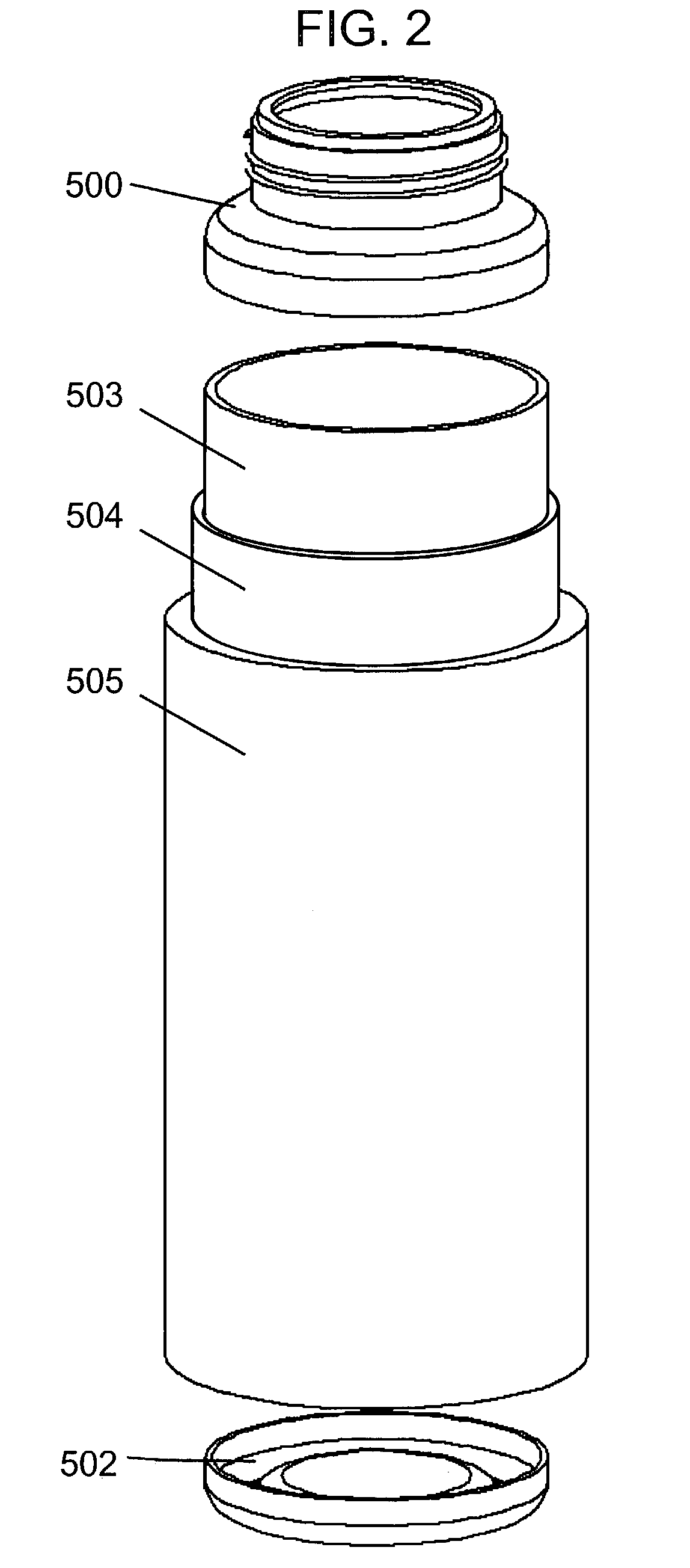 Self-cooling containers for liquids