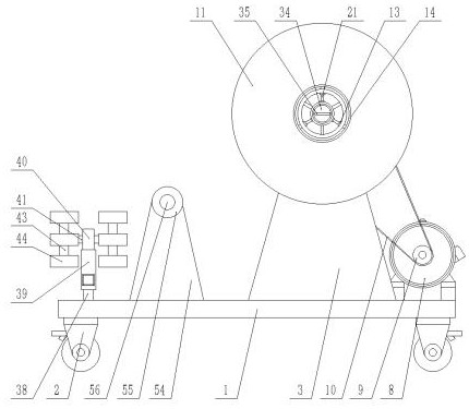 Automatic winding device for recovery of power cable