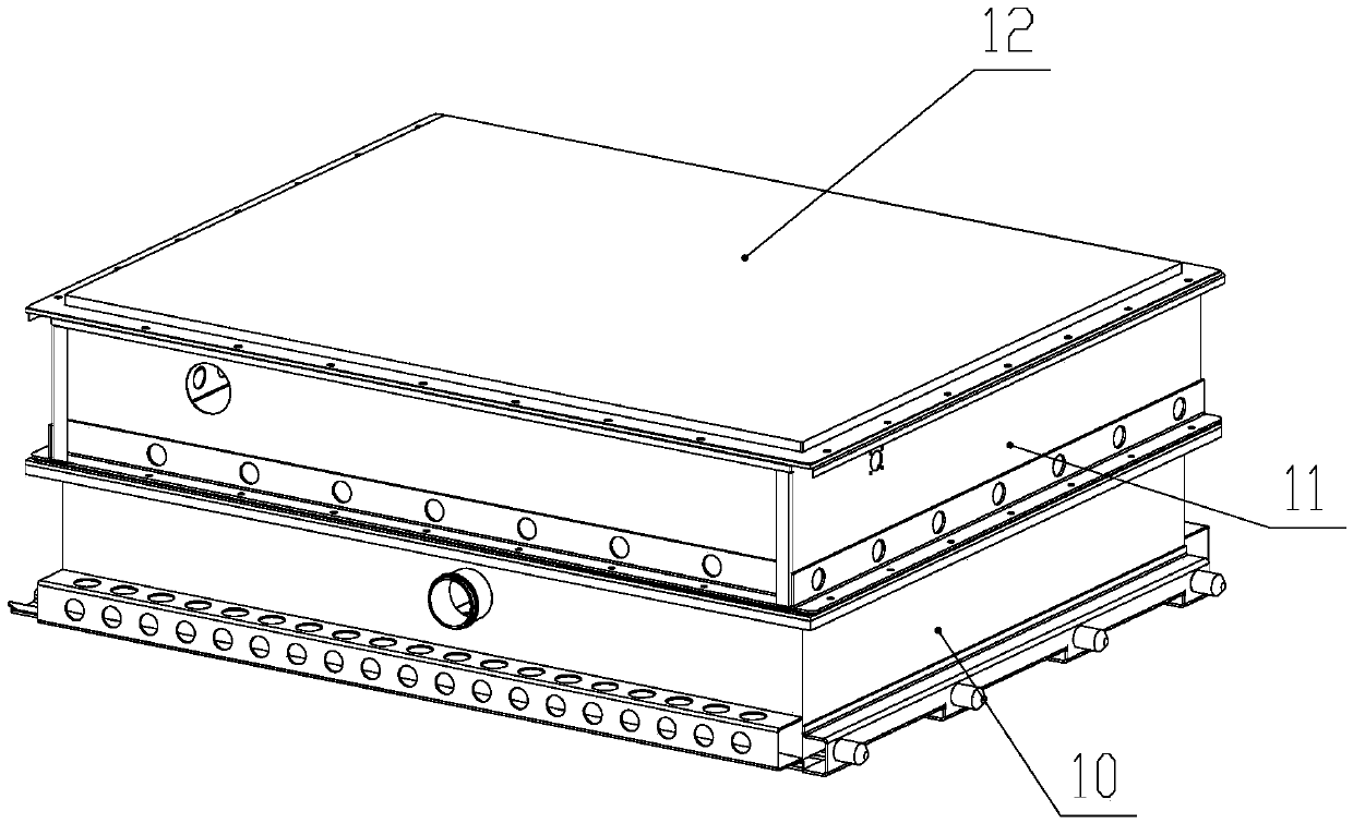 A laminated power battery pack box