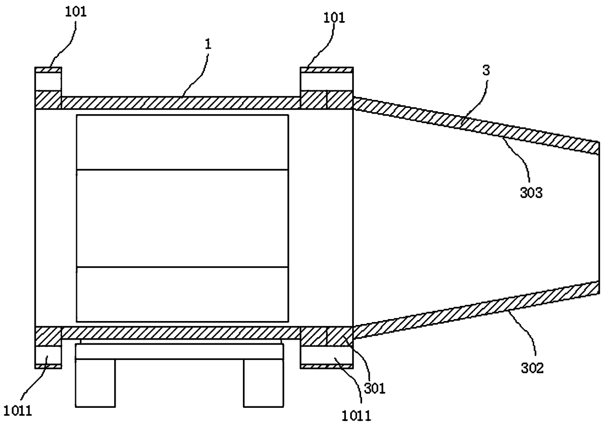 Fire control draught fan supercharging device