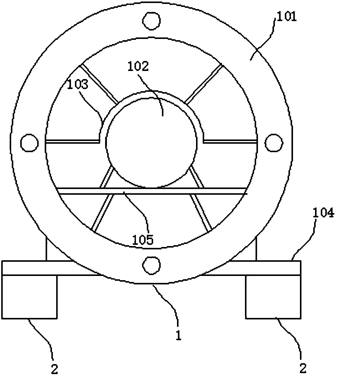 Fire control draught fan supercharging device