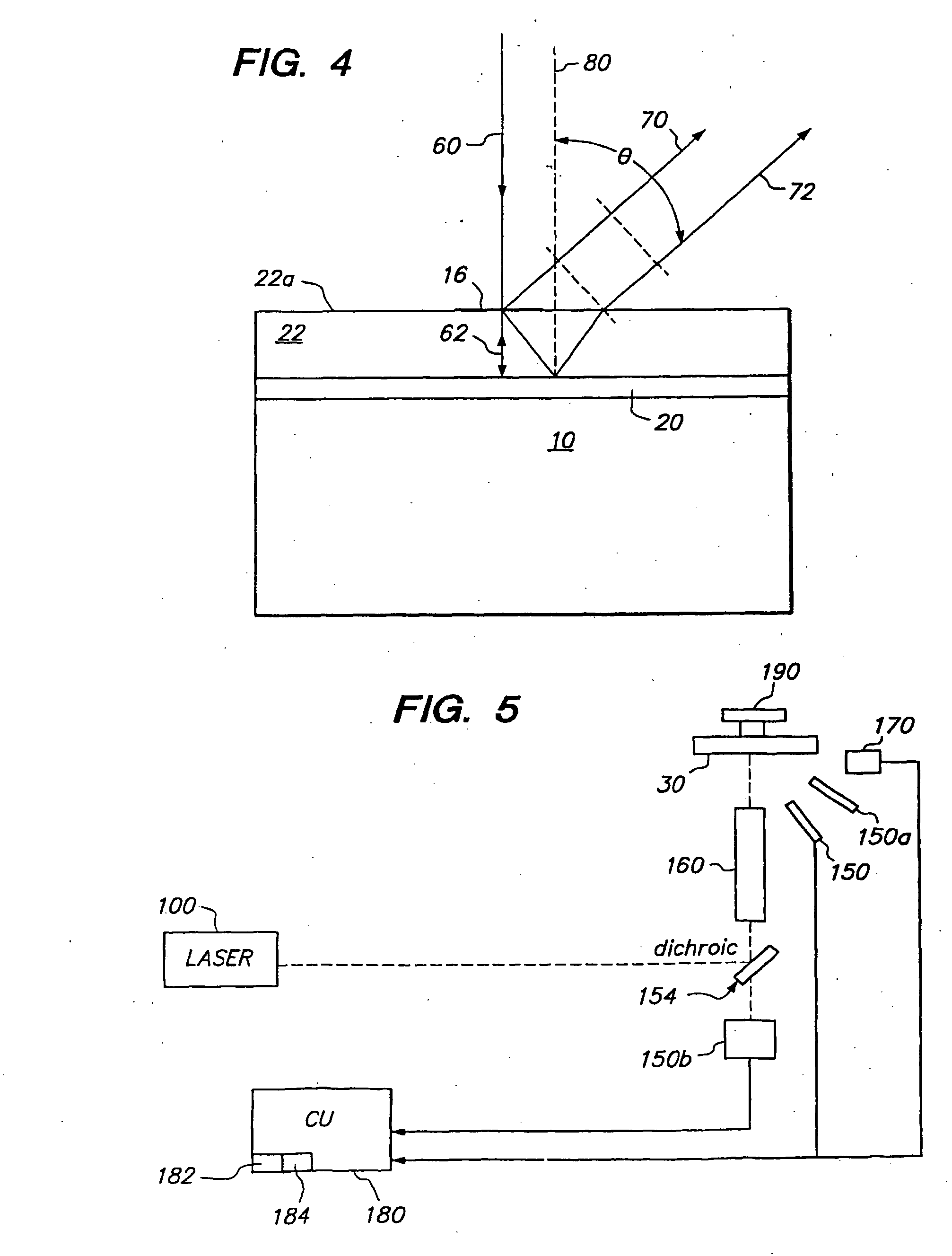 Multi-featured arrays with reflective coating