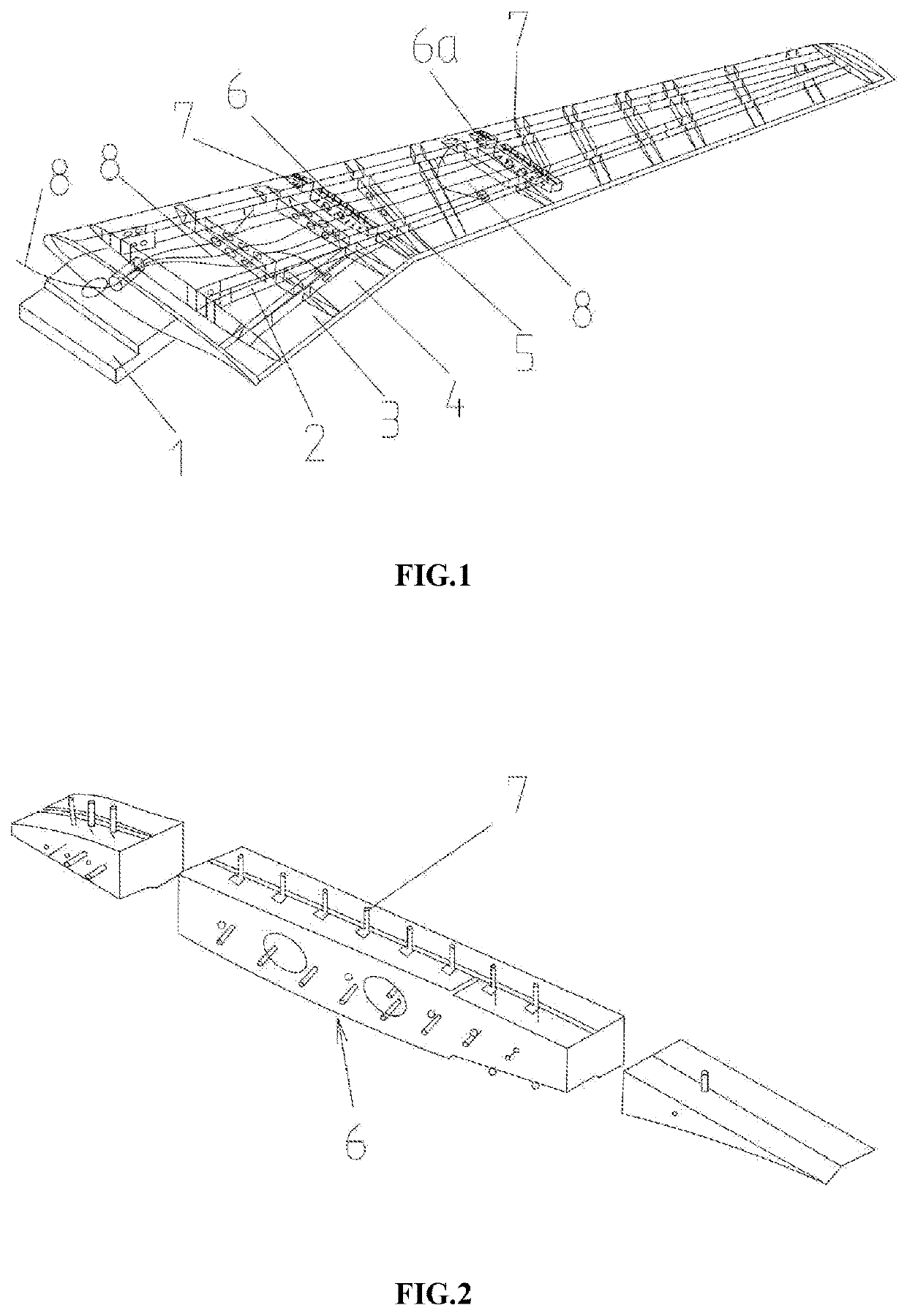 Wing model for static aeroelasticity wind tunnel test