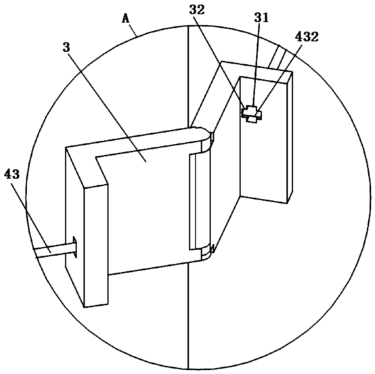 High-adaptability building formwork fastening device