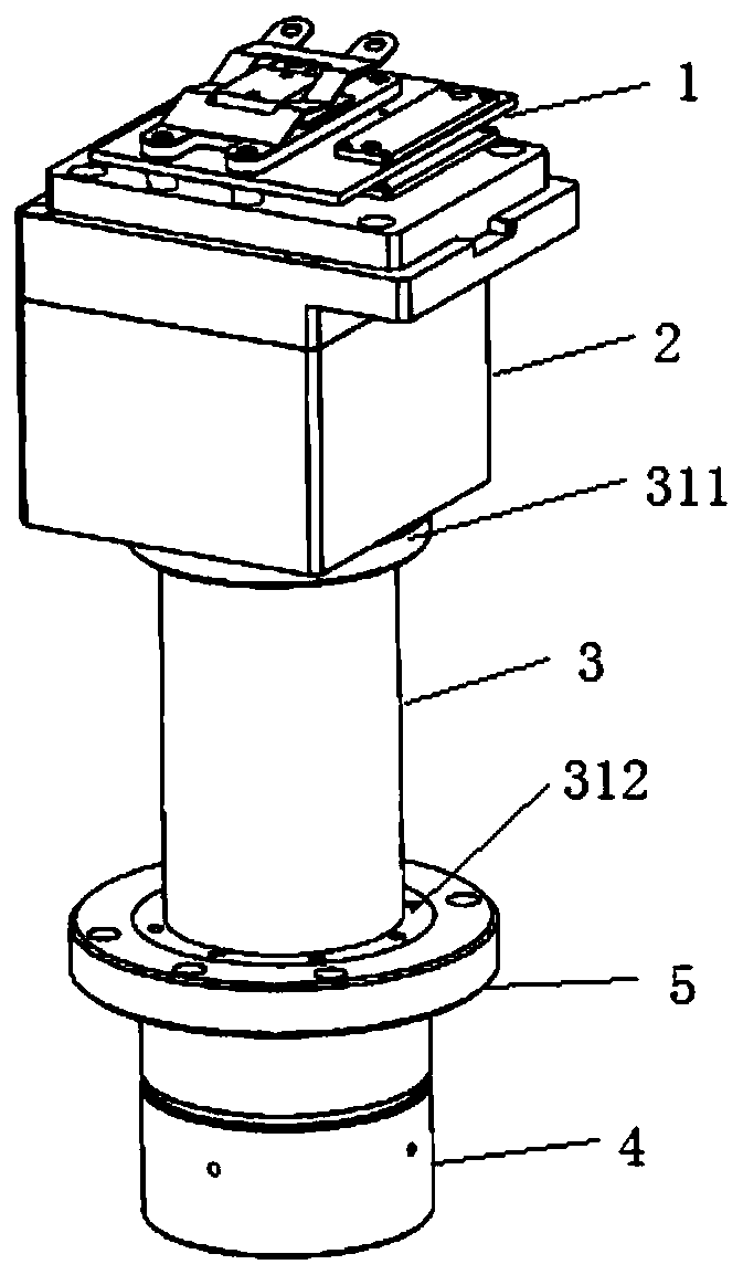 Optical device suitable for laser direct writing exposure equipment