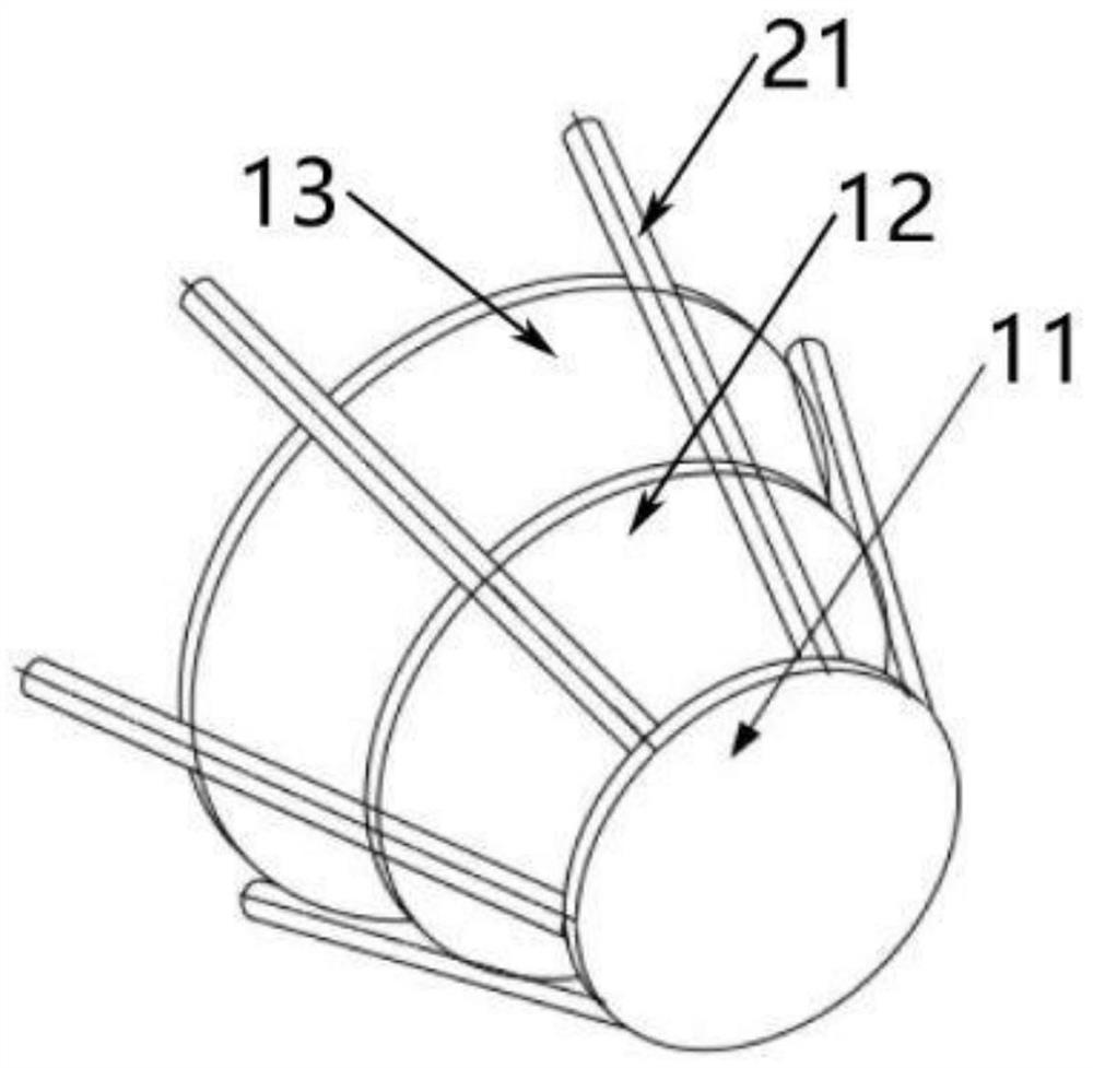 Integrated bracket for radar cross-section (RCS) test of large-mass low-scattering target and application of integrated bracket