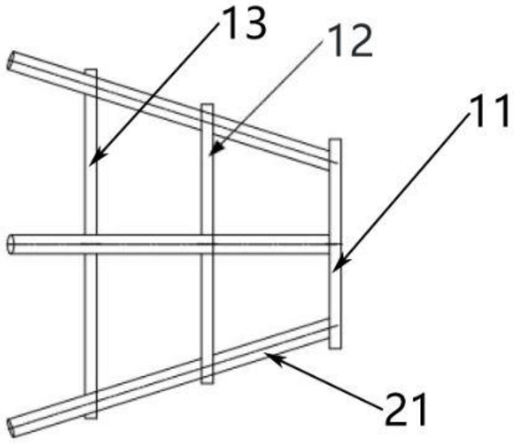 Integrated bracket for radar cross-section (RCS) test of large-mass low-scattering target and application of integrated bracket