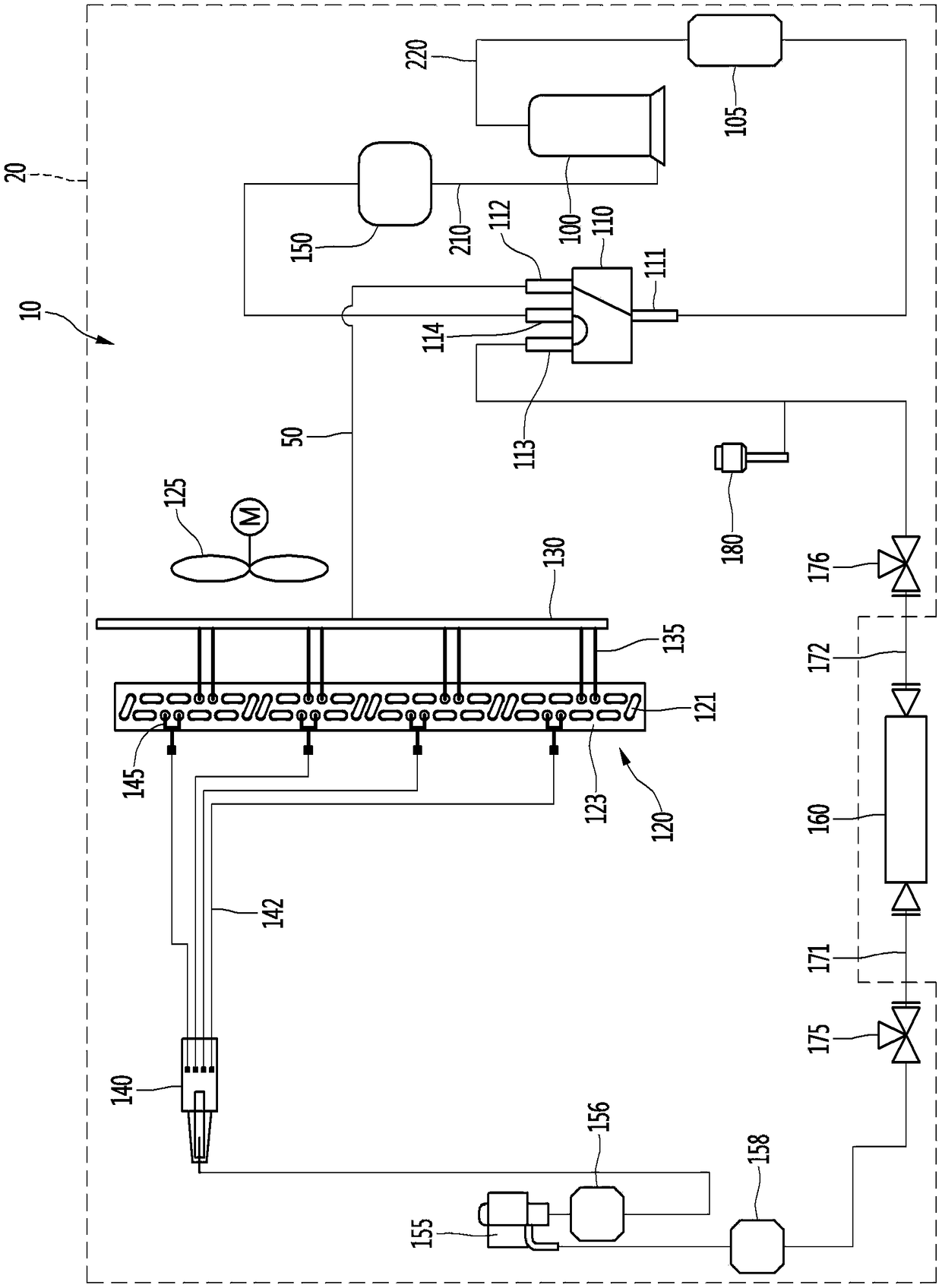 Ductile stainless steel pipe and heat pump system comprising same