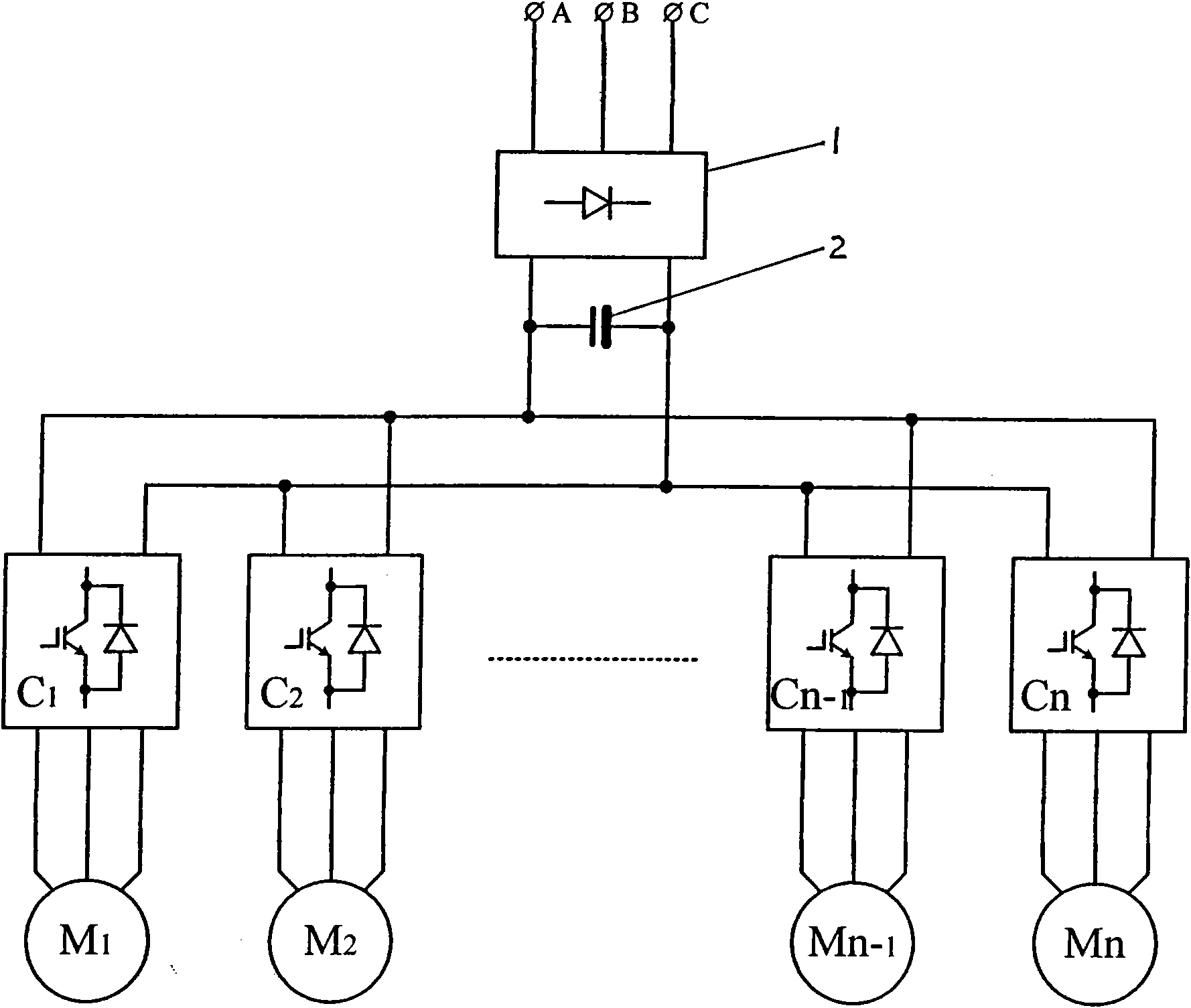 Motor control system for oil extractor in oil field