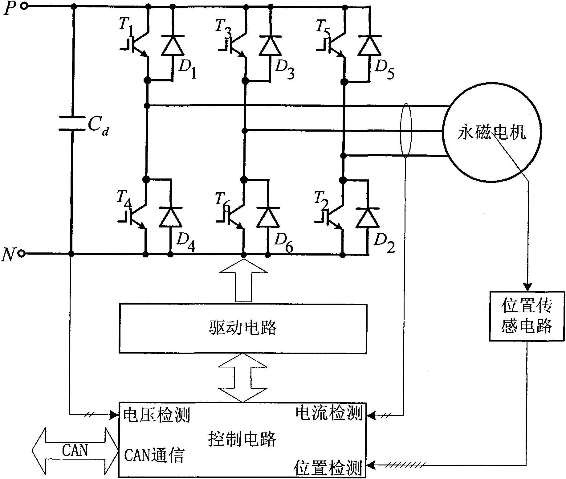 Motor control system for oil extractor in oil field