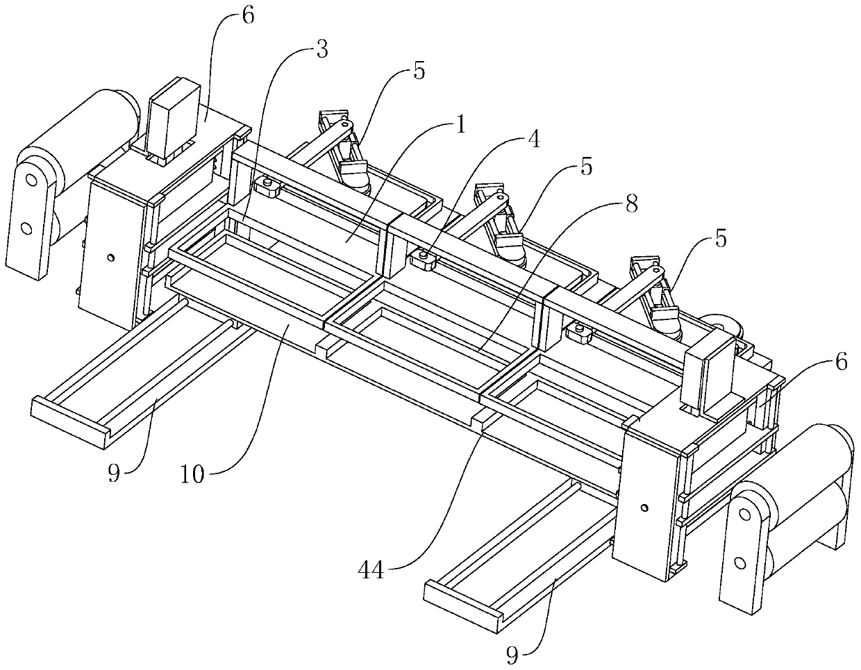 Machining device for filtering part arranged in sewage purifier