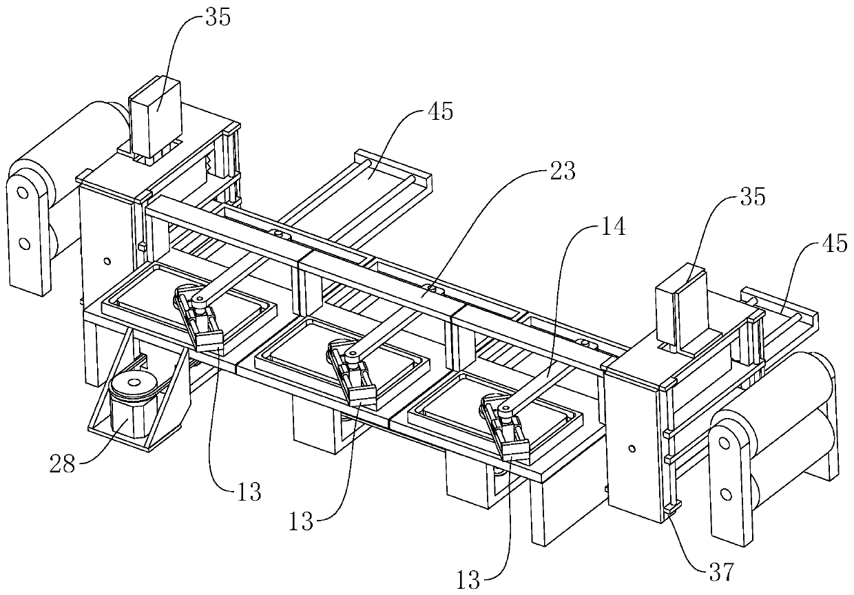 Machining device for filtering part arranged in sewage purifier