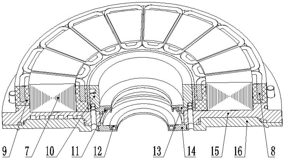 Disc type motor of integral cooling heat radiation structure