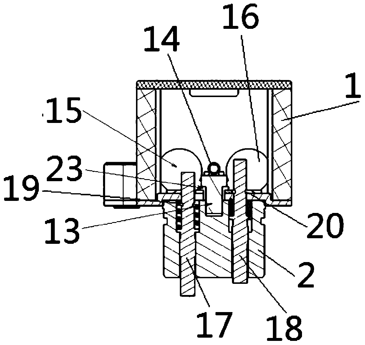 Electromagnetic valve structure for variable-lift air valve cam shaft