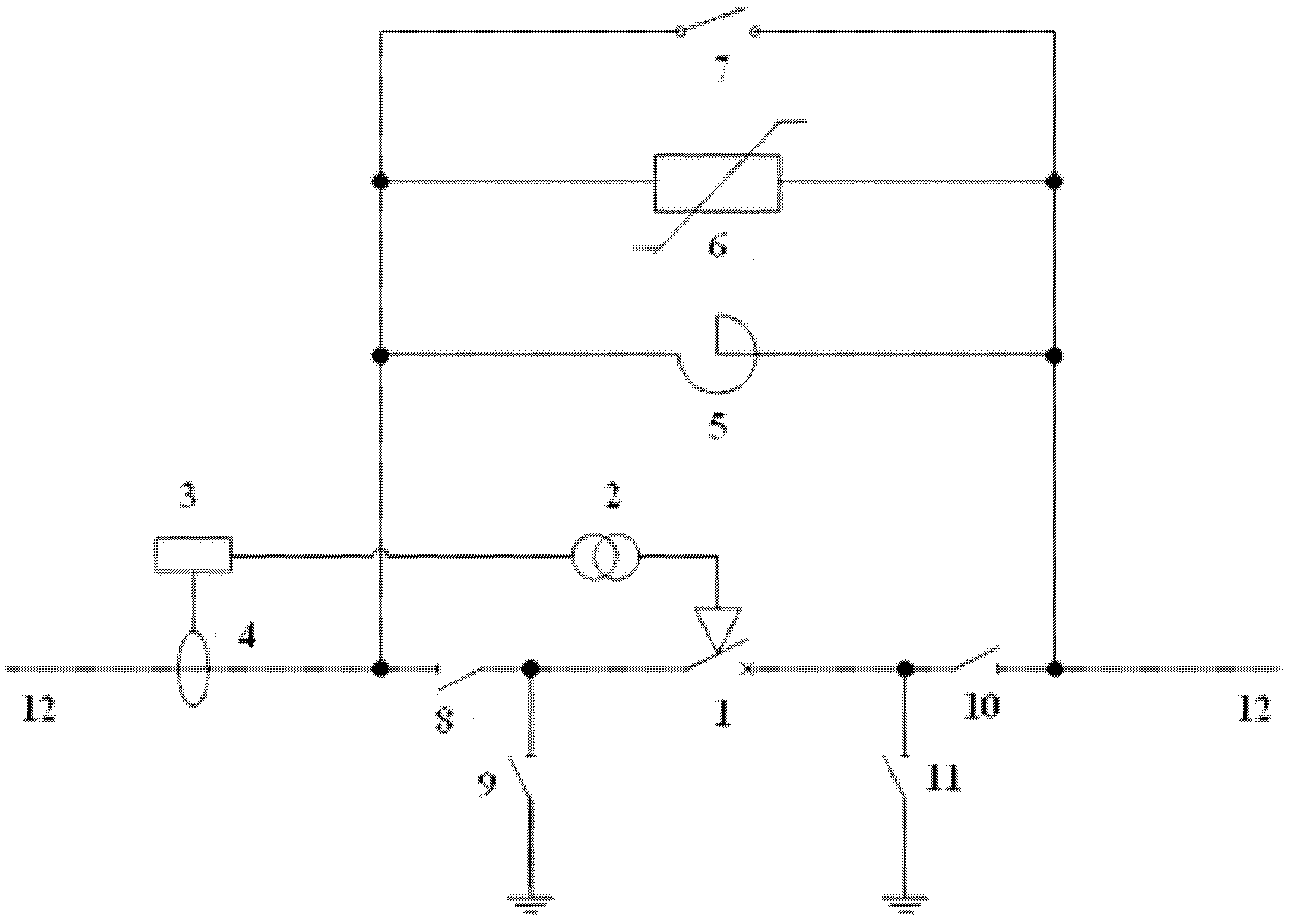 Quick fault current restrictor based on carrier isolator