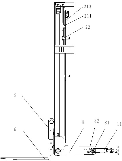 Forklift mast