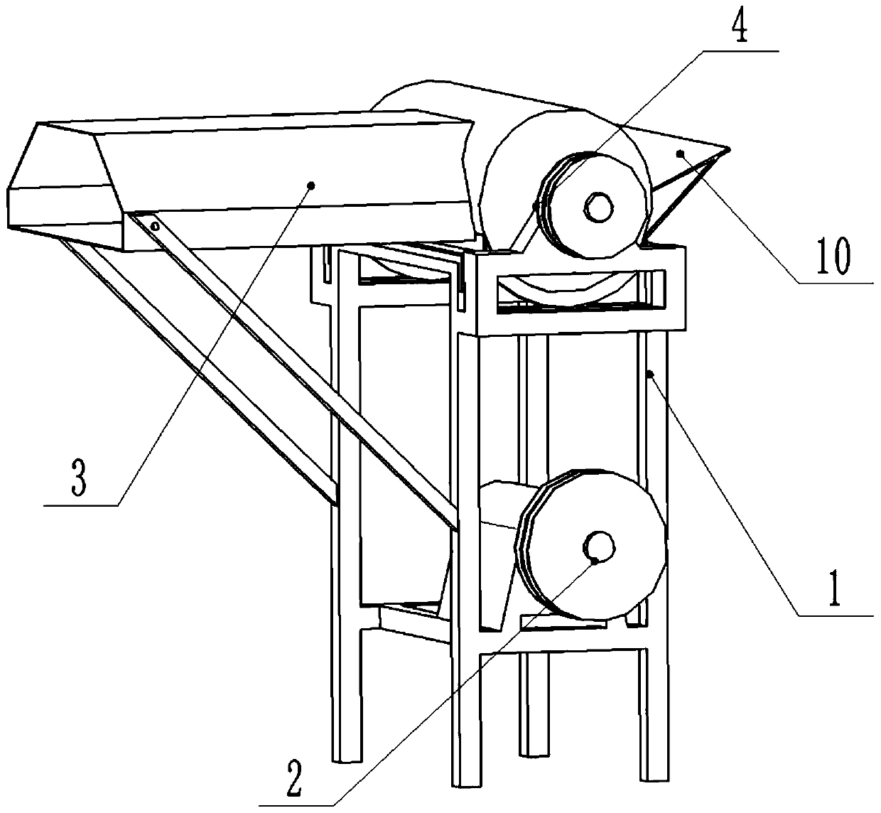 A kind of equipment and method for defoliation of petiole plants