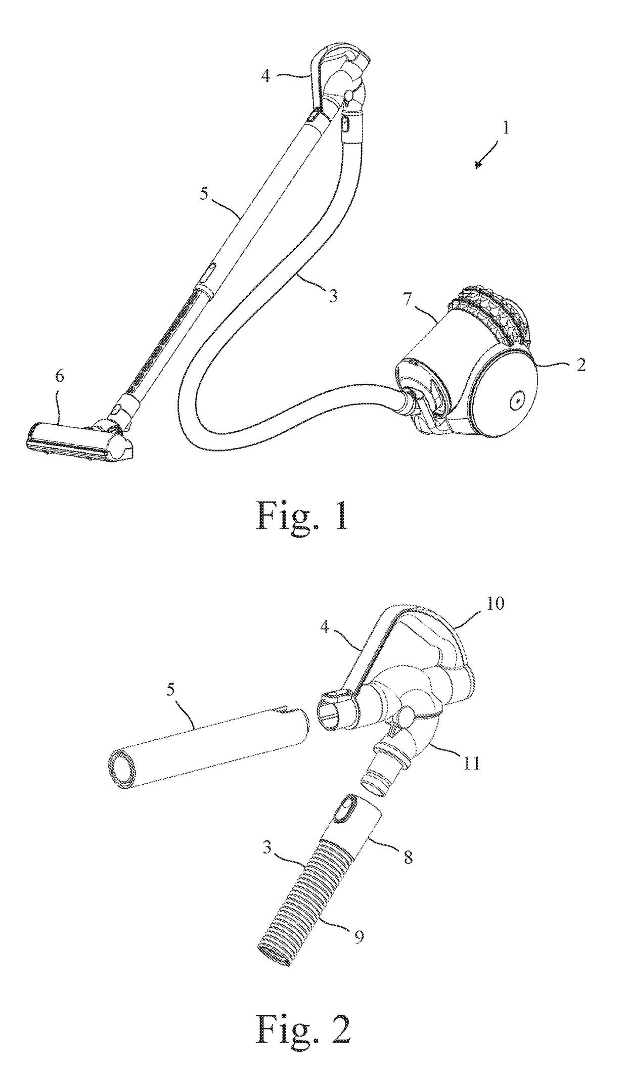 Handle assembly for a vacuum cleaner