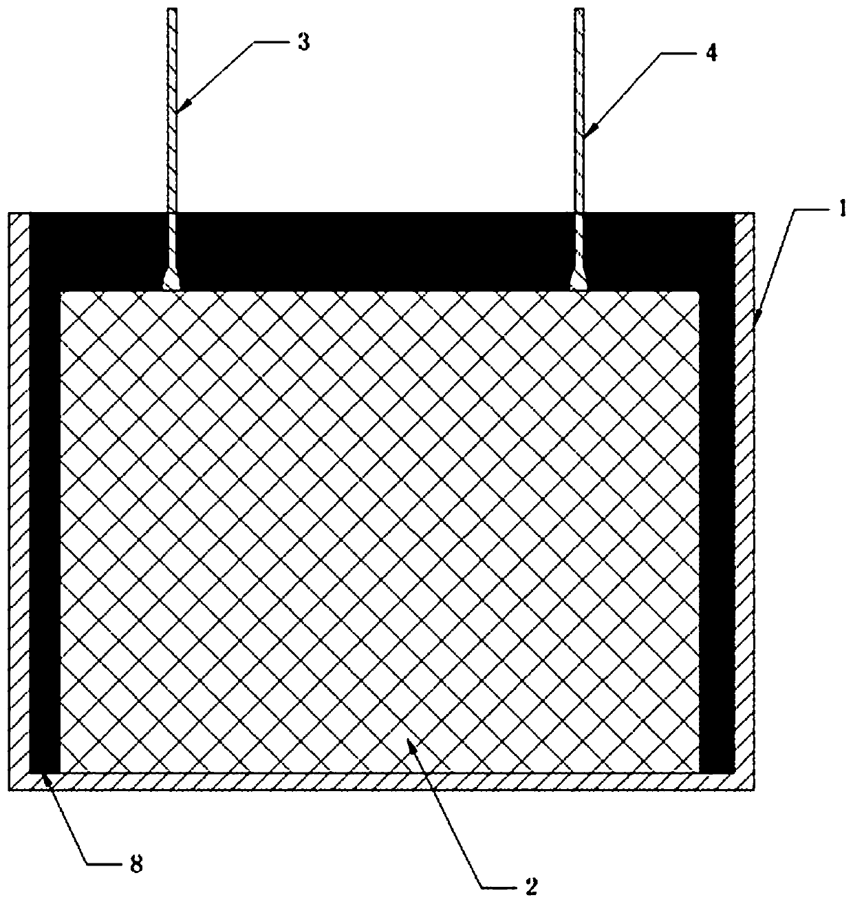 A kind of ultra-thin square solid-state capacitor and its manufacturing method