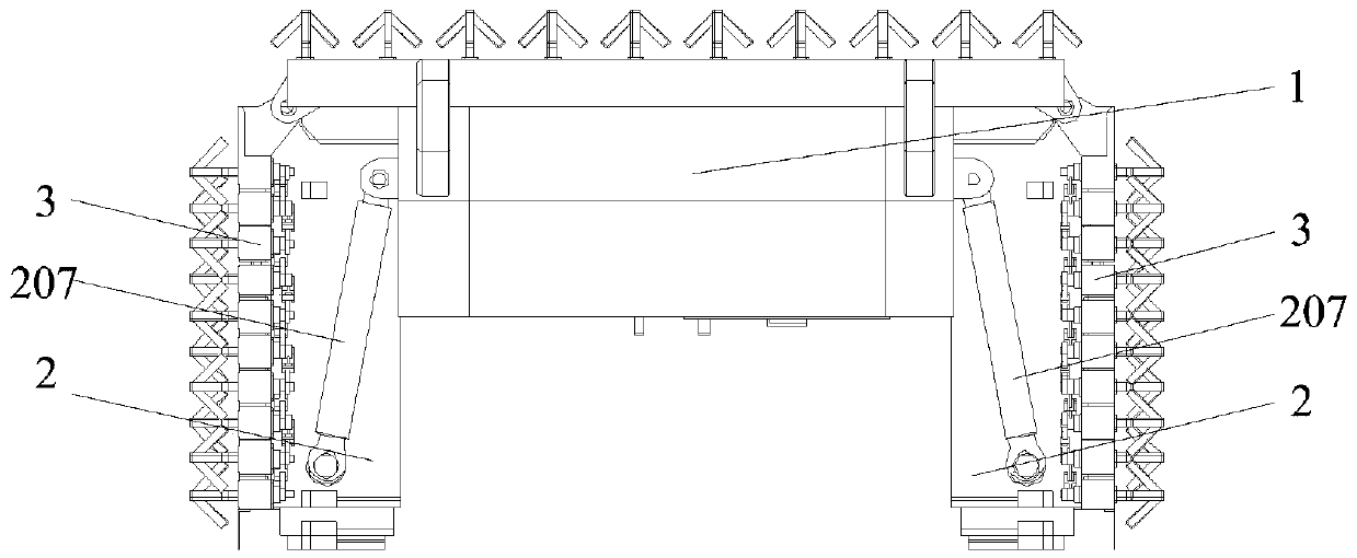 Flip antenna synchronous stretching system and control method