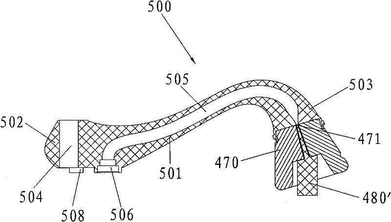 Process for making water channel of outlet water unit