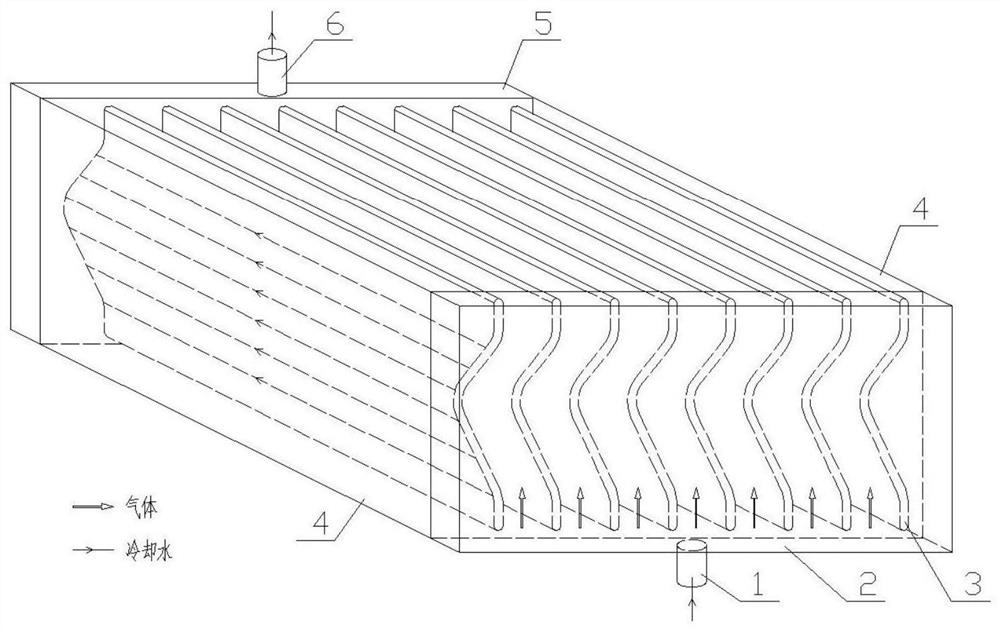 An integrated gas removal and water heat recovery device and method