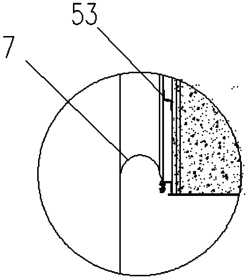 Sliding type H-type piston coal gas tank and sliding type H-type piston thereof