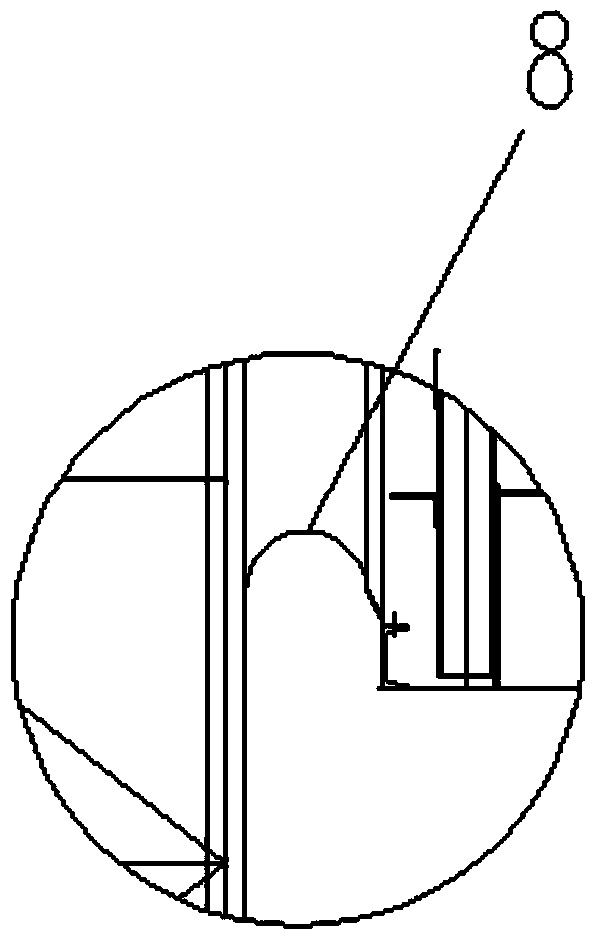 Sliding type H-type piston coal gas tank and sliding type H-type piston thereof