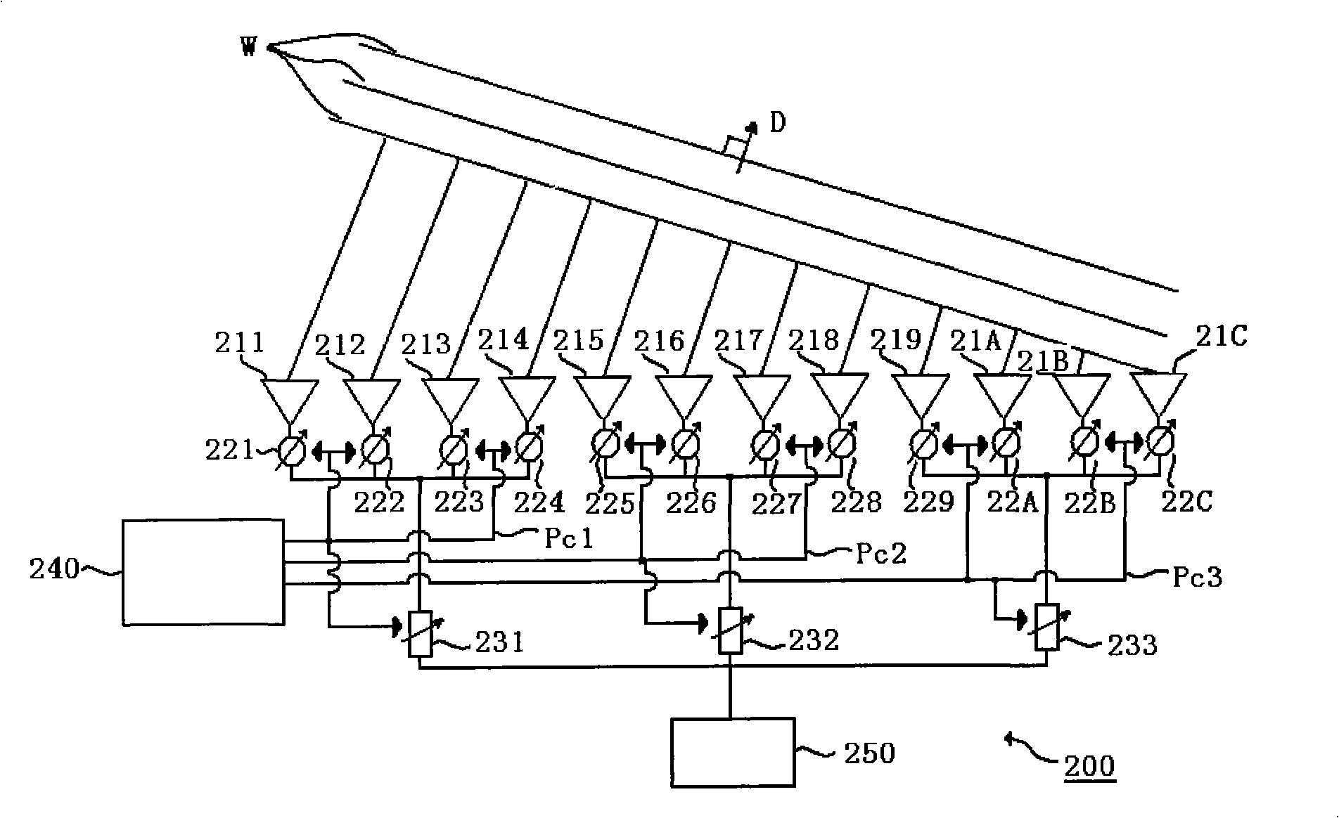 Gallium arsenide monolithic integrated numerical-control real time delay circuit