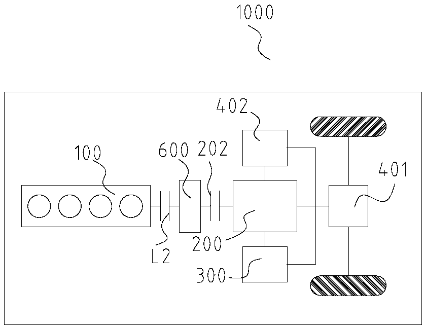 Power transmission system and vehicle with power transmission system