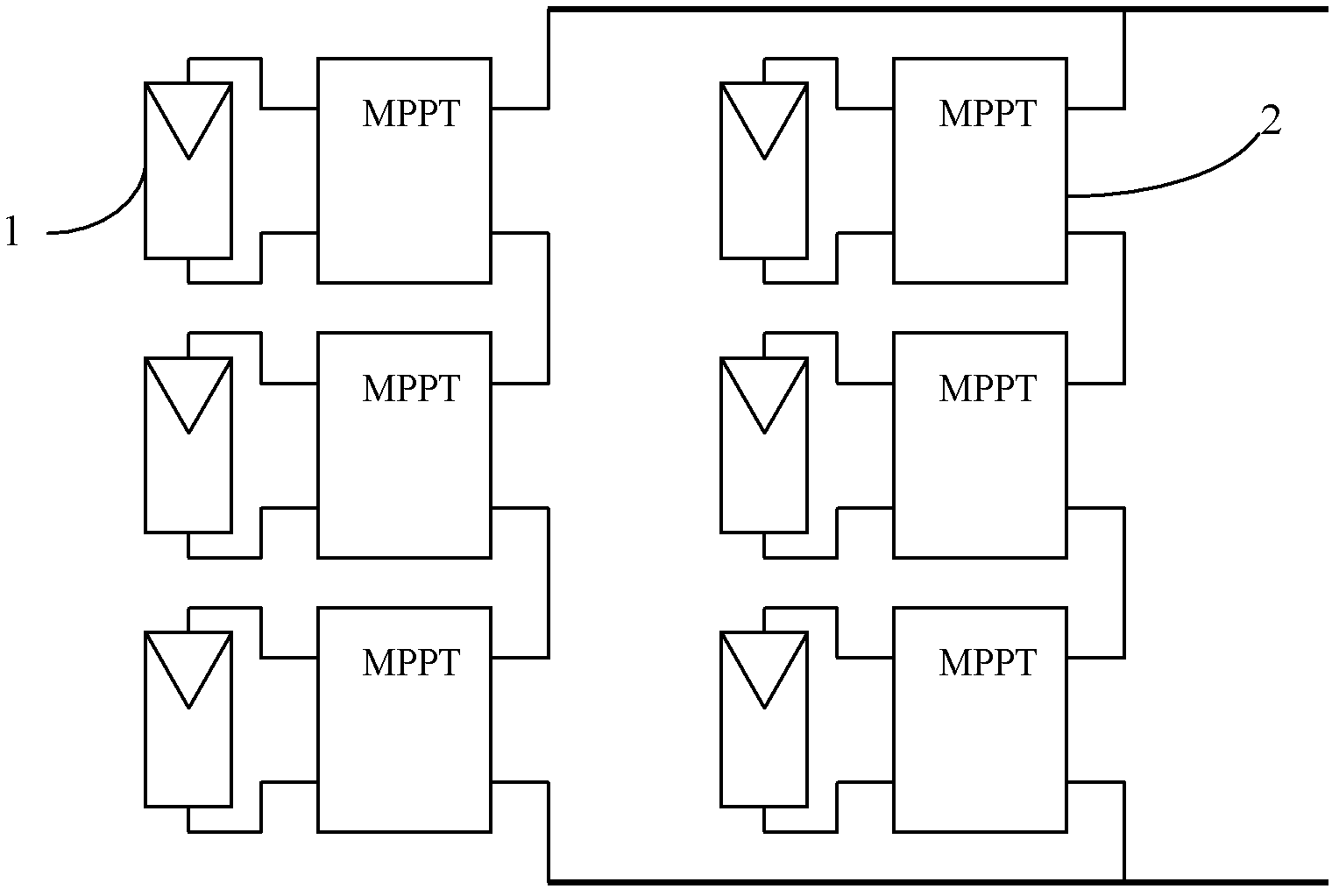 Maximum power point tracking (MPPT) controller for solar photovoltaic system and control method of MPPT controller